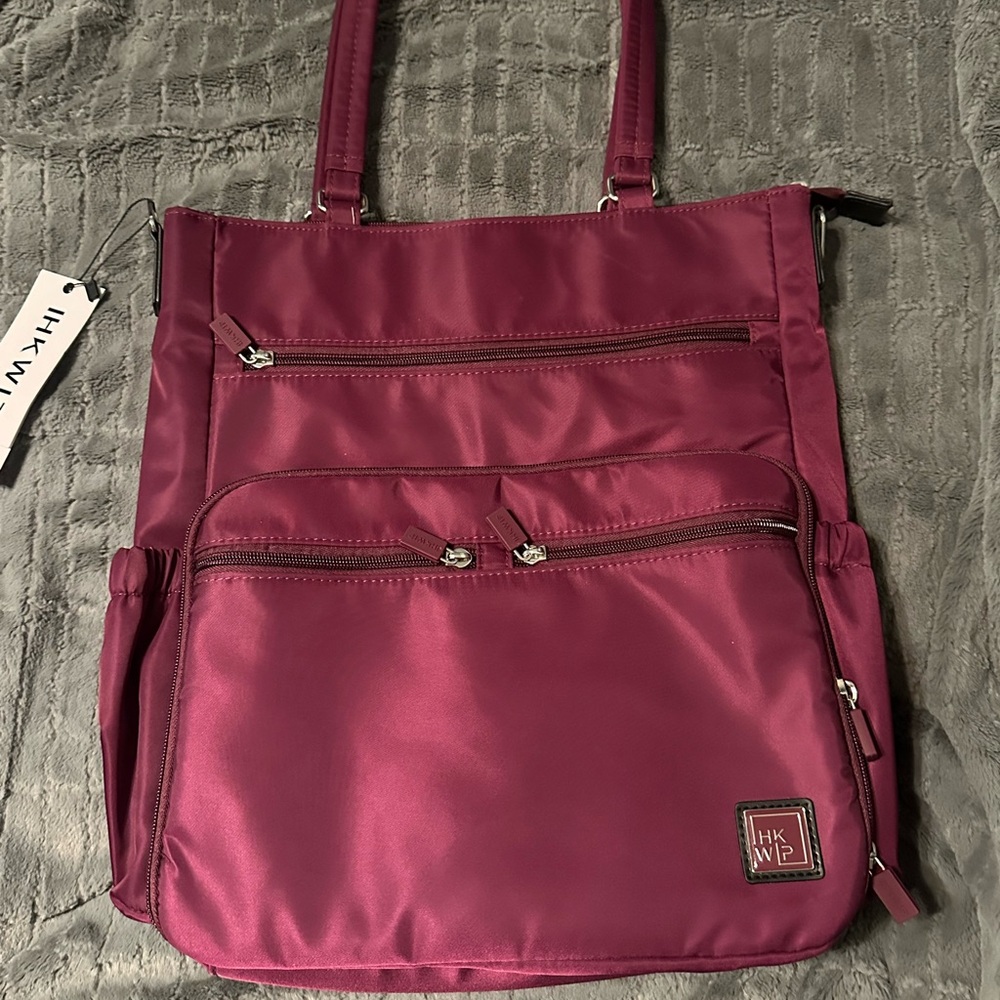 IHKWIP- Haul it all tote- Merlot